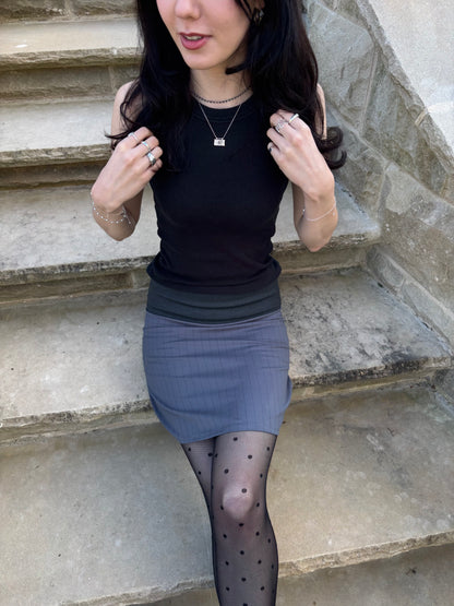 Pinstripe Skirt